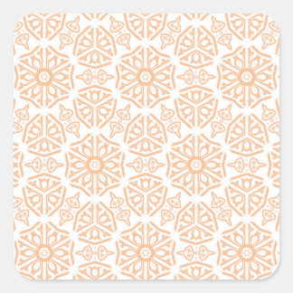 Aufkleber mit Vintage Muster スクエアシール