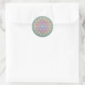 Aufkleber Sticker ~Healing~Energy "Flower Of Life" ラウンドシール (バッグ)