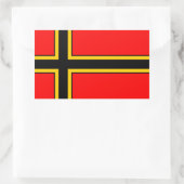 Aufkleber Wirmer Flagge 長方形シール (バッグ)