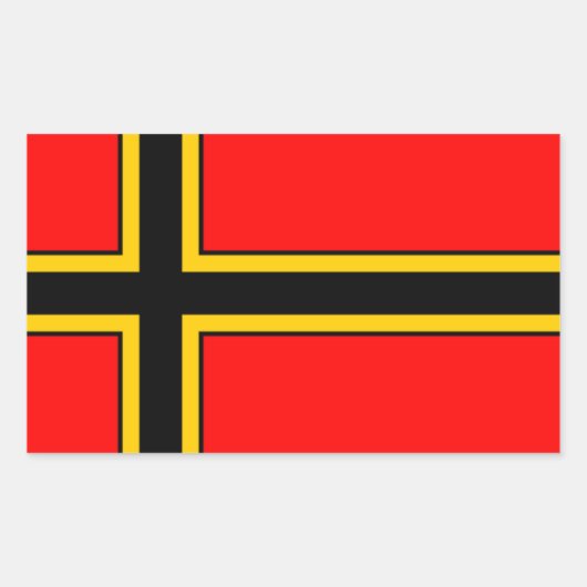 Aufkleber Wirmer Flagge 長方形シール (正面)
