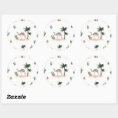 Aufkleber Wüsten Kamele  ラウンドシール (シート)