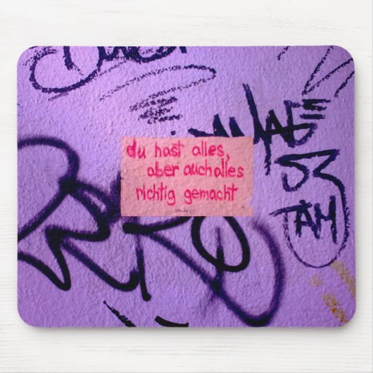 Aufmunterndes Mousepad StreetArt マウスパッド (正面)