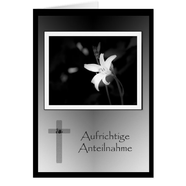 Aufrichtige Anteilnahme (正面)