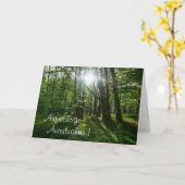 Aufrichtige Anteilnahme  mit Wald カード (黄色い花)