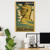 Aufwarts、Oberbayerische Flugspende WW1ポスター ポスター (ホームオフィス)