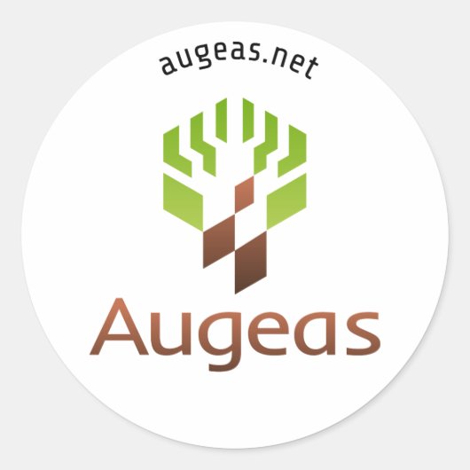 Augeas sticker ラウンドシール (正面)
