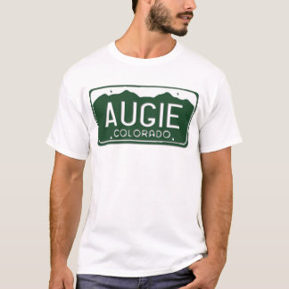 AUGIEコロラド州のナンバープレートのTシャツ Tシャツ