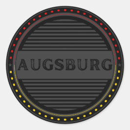 Augsburg City Pride Emblem – German Identity ラウンドシール