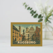 Augsburg Germany City Art ポストカード (スタンド正面)