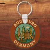 Augsburg Germany Cityscape キーホルダー (正面)