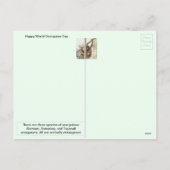 August 19 - World Orangutan Day Postcard シーズンポストカード (裏面)