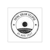 August 2 2027 Solar Eclipse ラバースタンプ (インプリント)