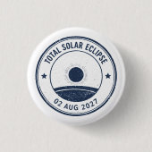 August 2 2027 Solar Eclipse 缶バッジ (正面)