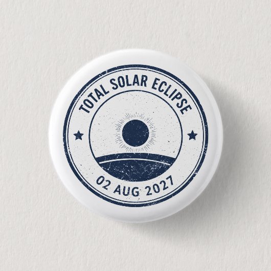 August 2 2027 Solar Eclipse 缶バッジ (正面)