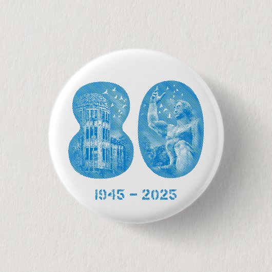 August 5 NYC event 2025 Button - Small 1¼ Inch 缶バッジ (正面)