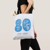 August 5 NYC event 2025 Tote (white/black) トートバッグ (クローズアップ)