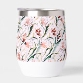August Birth Flower Gladiolus Watercolor Pattern (右面)