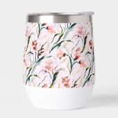 August Birth Flower Gladiolus Watercolor Pattern (左面)