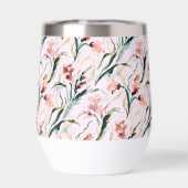 August Birth Flower Gladiolus Watercolor Pattern (背面)