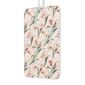 August Birth Flower Gladiolus Watercolor Pattern カーエアーフレッシュナー (左)