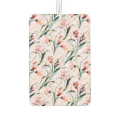 August Birth Flower Gladiolus Watercolor Pattern カーエアーフレッシュナー (裏面)
