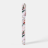 August Birth Flower Gladiolus Watercolor Pattern iPhoneケース (右側面)