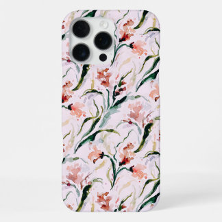 August Birth Flower Gladiolus Watercolor Pattern iPhone 16 Pro Maxケース