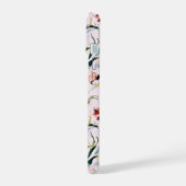 August Birth Flower Gladiolus Watercolor Pattern iPhone 15ケース (左側面)