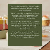 August Birth Month Flowers August Happy Birthday カード