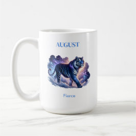 August Birth Month Spirit Animal Tiger Gift - コーヒーマグカップ