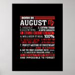 August Birthday Gifts - Born In August Virgo ポスター<br><div class="desc">August Birthday Gifts - Born In August Virgo</div>