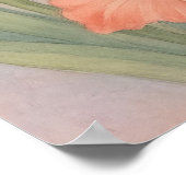 August Flamingo Bible Verse Christian Birth ポスター (角)