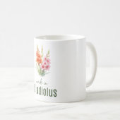 August Gladiolus  Flower Mug | Coffee Cup コーヒーマグカップ (正面右)