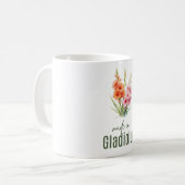 August Gladiolus  Flower Mug | Coffee Cup コーヒーマグカップ (正面左)