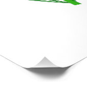 August Gladiolus Personalized Birthday ポスター (コーナー)