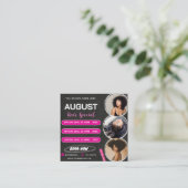 August Hair Special Flyer Hair Salon Wig Sale  エンクロージャーカード (スタンド正面)