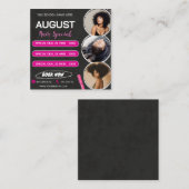 August Hair Special Flyer Hair Salon Wig Sale  エンクロージャーカード (正面/裏面)