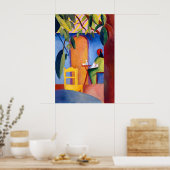 August Macke Café Bliss Art Print German ポスター (キッチン)