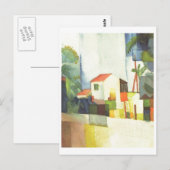 August Macke - Helles Haus 1914 Bright House ポストカード (正面/裏面)