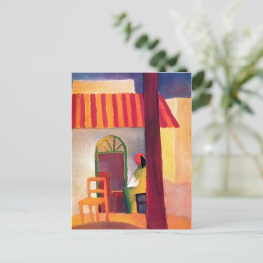 August Macke - Turkish Cafe I ポストカード (スタンド正面)