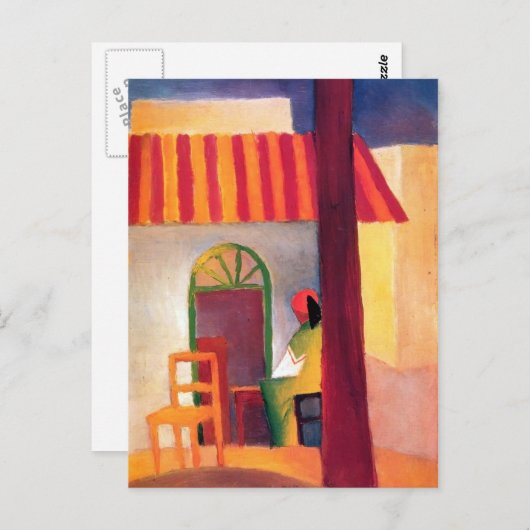 August Macke - Turkish Cafe I ポストカード (正面/裏面)