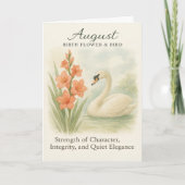 August Swan Scripture Christian Inspirational  シーズンカード (正面)