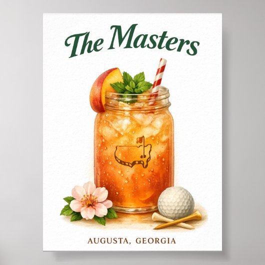 Augusta Georgia Masters Printable Digital Download ポスター (正面)