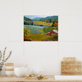 Augusta Missouri Farmのポスターに美しいブドウ園 ポスター (キッチン)