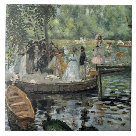 Augusteルノアール- La Grenouillere タイル (正面)