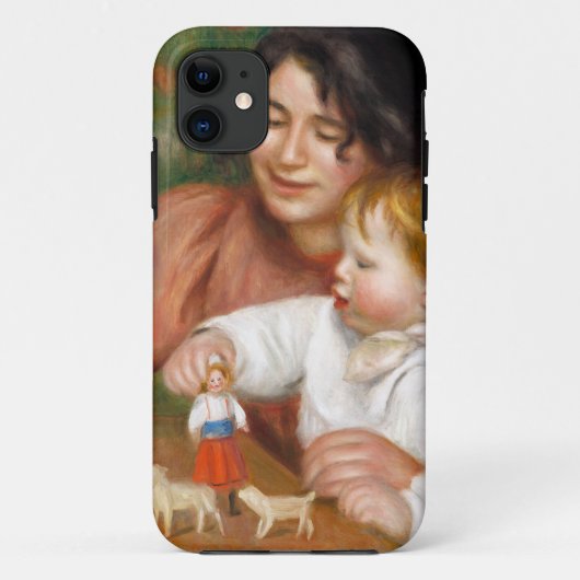 Auguste絵画ルノアールのおもちゃ子 Case-Mate iPhoneケース (裏面)