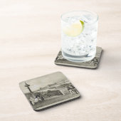 Auguste Bry (版木、銅版、版画)著刻まれるLe Louvre コースター (右側)