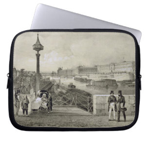 Auguste Bry (版木、銅版、版画)著刻まれるLe Louvre ラップトップスリーブ