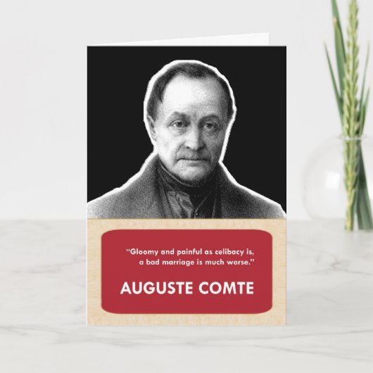 Auguste Comteのアンチバレンタインの日カード シーズンカード (正面)