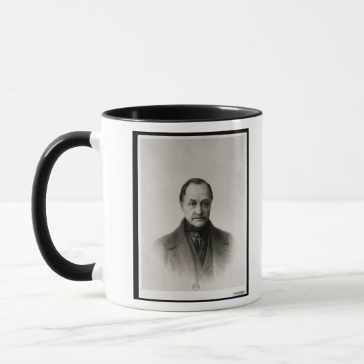 Auguste Comte、フランスのな哲学者のポートレート マグカップ (左)